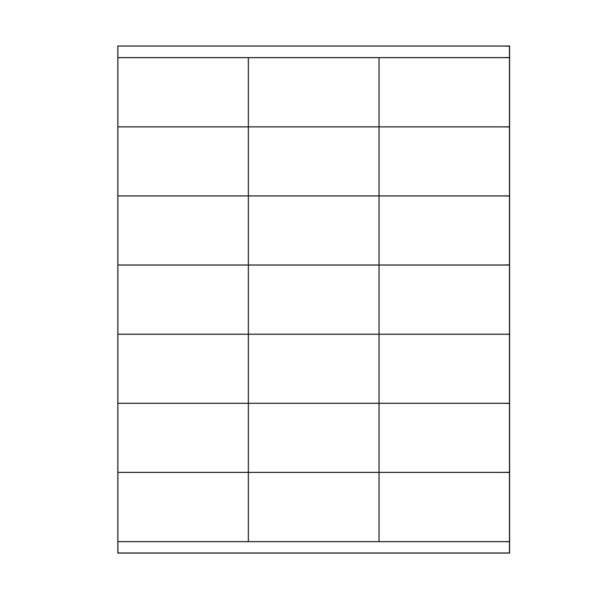 1-1/2" x 2-13/16" Laser Sheet Labels White